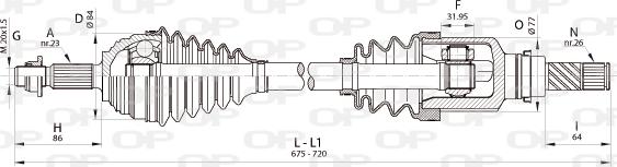 Open Parts DRS6345.00 - Albero motore / Semiasse autozon.pro