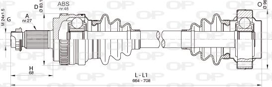 Open Parts DRS6346.00 - Albero motore / Semiasse autozon.pro