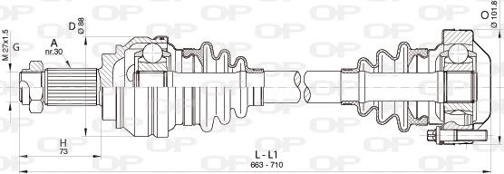 Open Parts DRS6348.00 - Albero motore / Semiasse autozon.pro