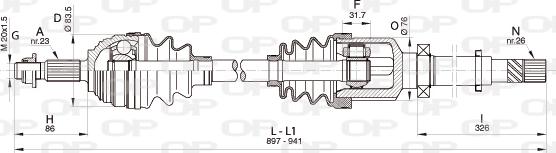 Open Parts DRS6343.00 - Albero motore / Semiasse autozon.pro