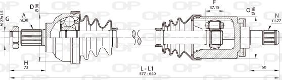 Open Parts DRS6342.00 - Albero motore / Semiasse autozon.pro