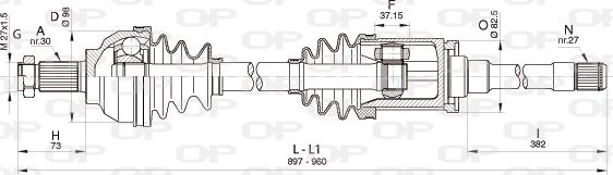 Open Parts DRS6354.00 - Albero motore / Semiasse autozon.pro