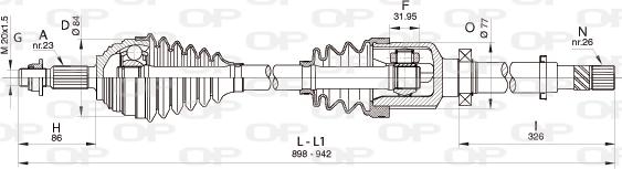 Open Parts DRS6355.00 - Albero motore / Semiasse autozon.pro