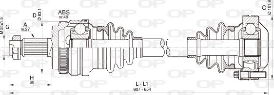 Open Parts DRS6356.00 - Albero motore / Semiasse autozon.pro