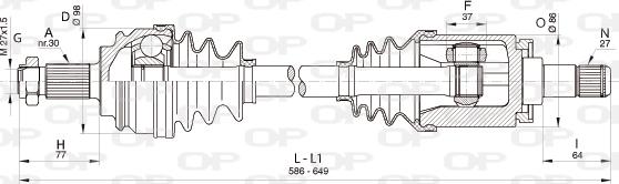 Open Parts DRS6351.00 - Albero motore / Semiasse autozon.pro