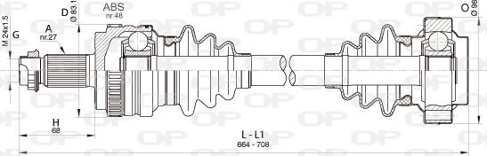 Open Parts DRS6358.00 - Albero motore / Semiasse autozon.pro