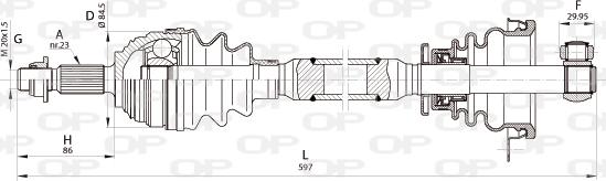 Open Parts DRS6352.00 - Albero motore / Semiasse autozon.pro