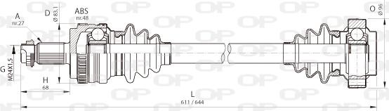 Open Parts DRS6365.00 - Albero motore / Semiasse autozon.pro