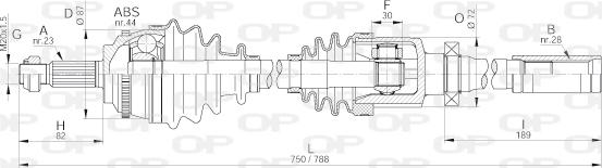 Open Parts DRS6300.00 - Albero motore / Semiasse autozon.pro