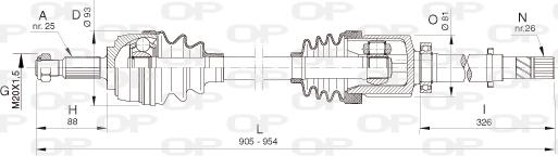 Open Parts DRS6386.00 - Albero motore / Semiasse autozon.pro