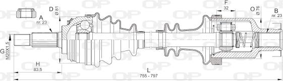 Open Parts DRS6382.00 - Albero motore / Semiasse autozon.pro