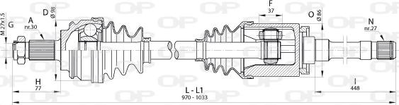 Open Parts DRS6339.00 - Albero motore / Semiasse autozon.pro