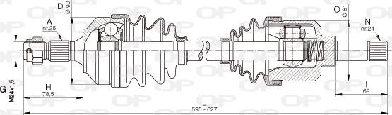 Open Parts DRS6334.00 - Albero motore / Semiasse autozon.pro