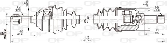 Open Parts DRS6336.00 - Albero motore / Semiasse autozon.pro