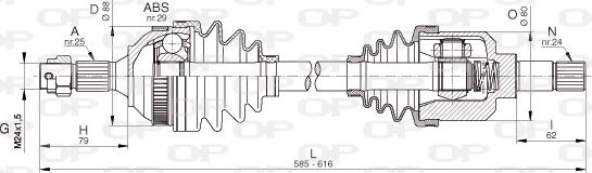 Open Parts DRS6330.00 - Albero motore / Semiasse autozon.pro