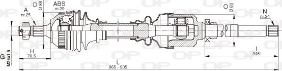 Open Parts DRS6331.00 - Albero motore / Semiasse autozon.pro