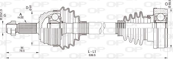 Open Parts DRS6338.00 - Albero motore / Semiasse autozon.pro