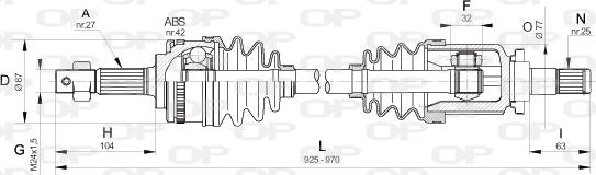 Open Parts DRS6326.00 - Albero motore / Semiasse autozon.pro