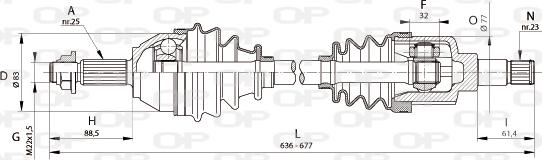 Open Parts DRS6321.00 - Albero motore / Semiasse autozon.pro