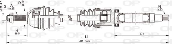 Open Parts DRS6322.00 - Albero motore / Semiasse autozon.pro