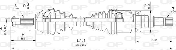 Open Parts DRS6373.00 - Albero motore / Semiasse autozon.pro