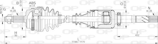 Open Parts DRS6240.00 - Albero motore / Semiasse autozon.pro