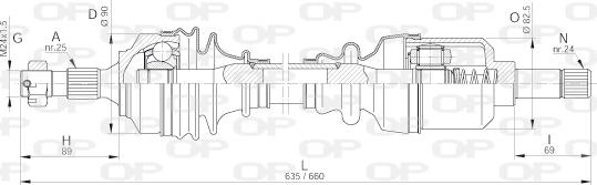 Open Parts DRS6256.00 - Albero motore / Semiasse autozon.pro