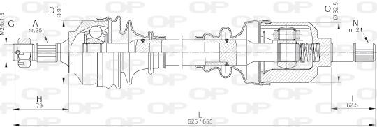 Open Parts DRS6252.00 - Albero motore / Semiasse autozon.pro