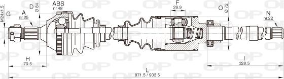 Open Parts DRS6266.00 - Albero motore / Semiasse autozon.pro