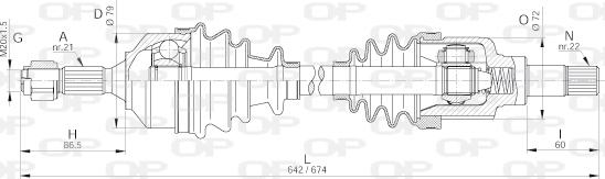 Open Parts DRS6260.00 - Albero motore / Semiasse autozon.pro