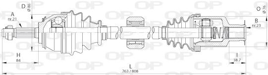 Open Parts DRS6262.00 - Albero motore / Semiasse autozon.pro