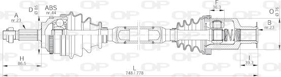 Open Parts DRS6208.00 - Albero motore / Semiasse autozon.pro