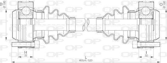 Open Parts DRS6219.00 - Albero motore / Semiasse autozon.pro