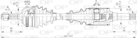 Open Parts DRS6215.00 - Albero motore / Semiasse autozon.pro