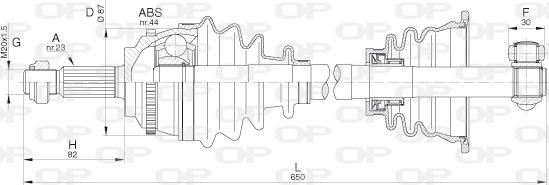 Open Parts DRS6289.00 - Albero motore / Semiasse autozon.pro