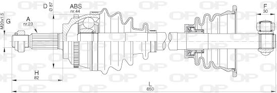 Open Parts DRS6285.00 - Albero motore / Semiasse autozon.pro