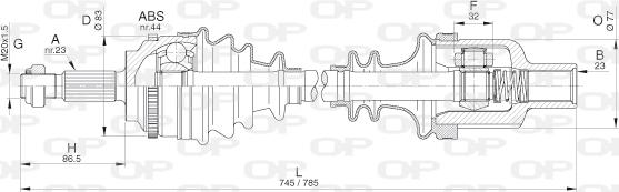 Open Parts DRS6286.00 - Albero motore / Semiasse autozon.pro