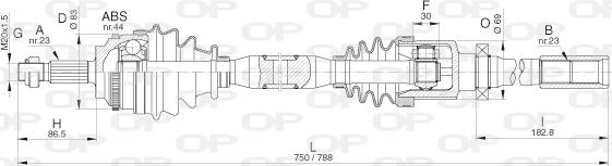 Open Parts DRS6287.00 - Albero motore / Semiasse autozon.pro