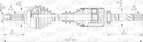 Open Parts DRS6230.00 - Albero motore / Semiasse autozon.pro