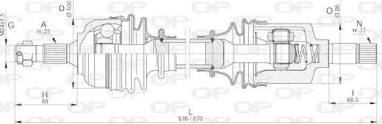 Open Parts DRS6228.00 - Albero motore / Semiasse autozon.pro