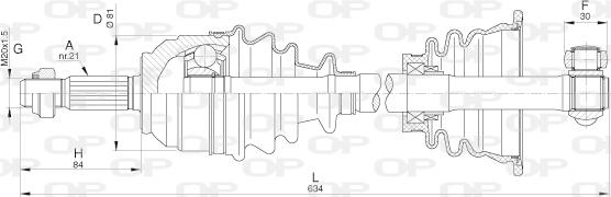 Open Parts DRS6279.00 - Albero motore / Semiasse autozon.pro