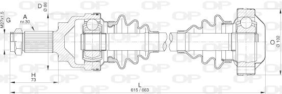 Open Parts DRS6275.00 - Albero motore / Semiasse autozon.pro