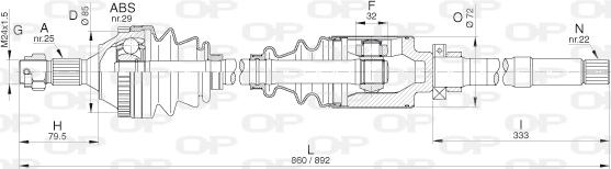 Open Parts DRS6271.00 - Albero motore / Semiasse autozon.pro