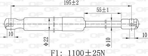 Open Parts GSR6436.00 - Ammortizzatore pneumatico, Cofano motore autozon.pro