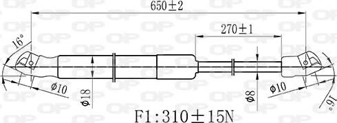 Open Parts GSR6429.00 - Ammortizzatore pneumatico, Cofano motore autozon.pro