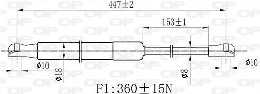 Open Parts GSR6529.00 - Ammortizzatore pneumatico, Cofano motore autozon.pro