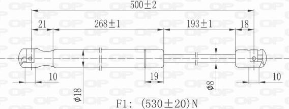 Open Parts GSR6041.00 - Ammortizatore pneumatico, Cofano bagagli / vano carico autozon.pro