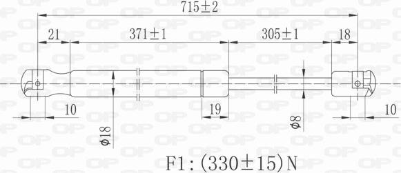 Open Parts GSR6052.00 - Ammortizzatore pneumatico, Cofano motore autozon.pro