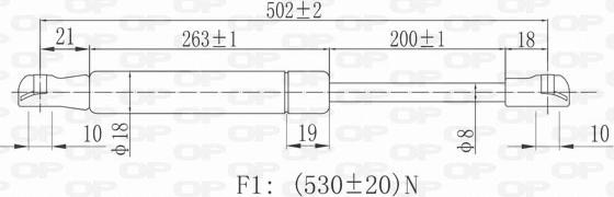 Open Parts GSR6033.00 - Ammortizatore pneumatico, Cofano bagagli / vano carico autozon.pro