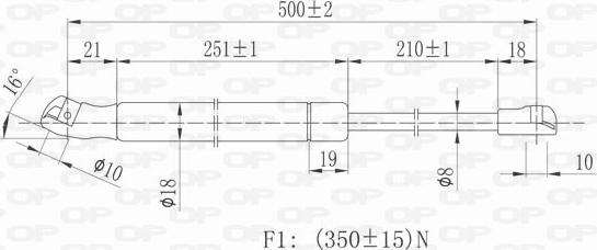 Open Parts GSR6155.00 - Ammortizzatore pneumatico, Cofano motore autozon.pro